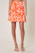 Sunset Floral Eden Flared Mini Skirt